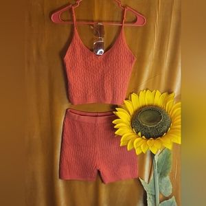 Womens Two Piece Matching Comfortable Short Set